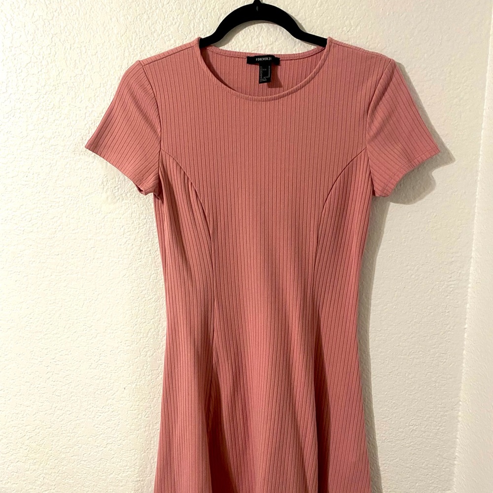 Pink skater dress